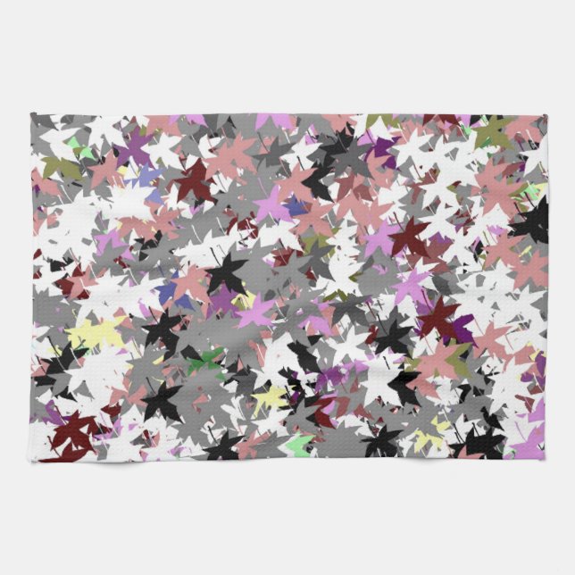 PRETTY TREE LEAVES KITCHEN TOWEL (Horizontal)