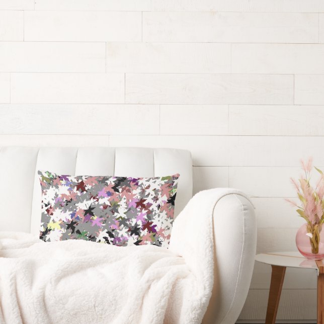 PRETTY TREE LEAVES LUMBAR PILLOW (Couch)