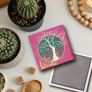 Pretty Tree Purple Just BreatheInspirivity Magnet