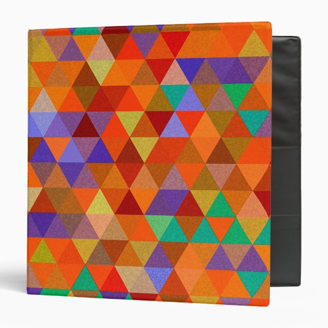 Pretty Triangle grunge pattern I + your ideas Binder (Front/Inside)