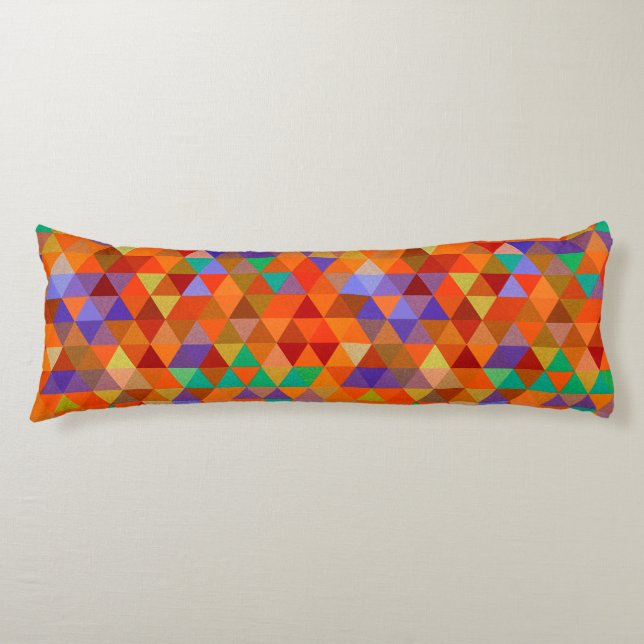 Pretty Triangle grunge pattern I + your ideas Body Pillow (Front)