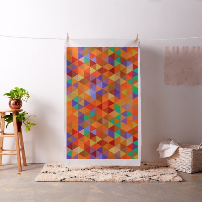 Pretty Triangle grunge pattern I + your ideas Fabric (In Situ)