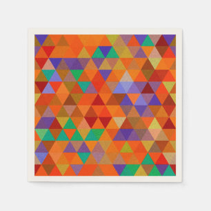 Pretty Triangle grunge pattern I + your ideas Napkin