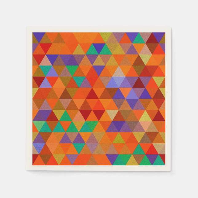 Pretty Triangle grunge pattern I + your ideas Napkin (Front)