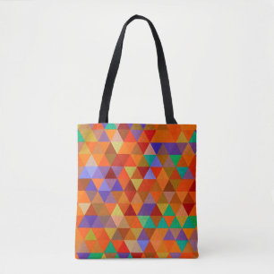 Pretty Triangle grunge pattern I + your ideas Tote Bag
