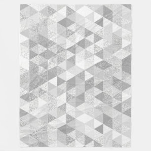 Pretty Triangle grunge pattern II + your ideas Fleece Blanket