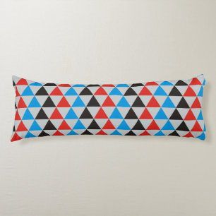 Pretty Triangle pattern black red blue + your idea Body Pillow
