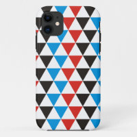 Pretty Triangle pattern black red blue + your idea