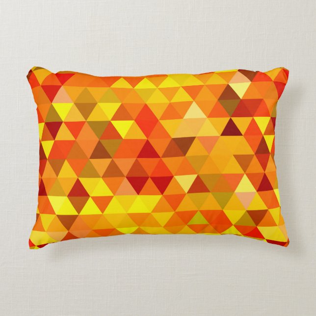 Pretty Triangle pattern I + your ideas Accent Pillow (Front)