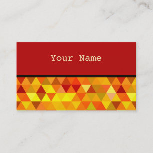 Pretty Triangle pattern I + your ideas Business Card