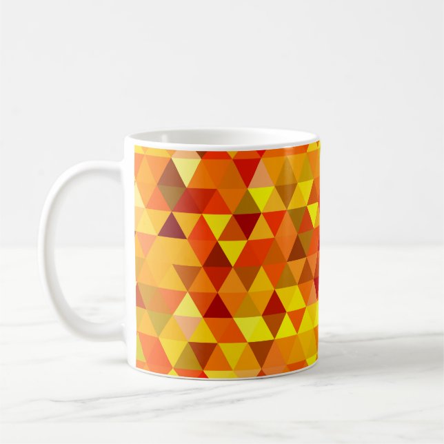 Pretty Triangle pattern I + your ideas Coffee Mug (Left)