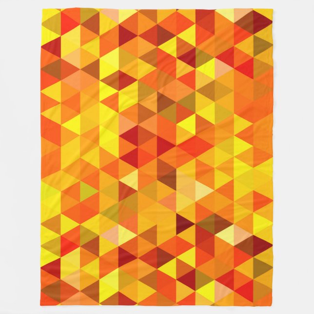 Pretty Triangle pattern I + your ideas Fleece Blanket (Front)