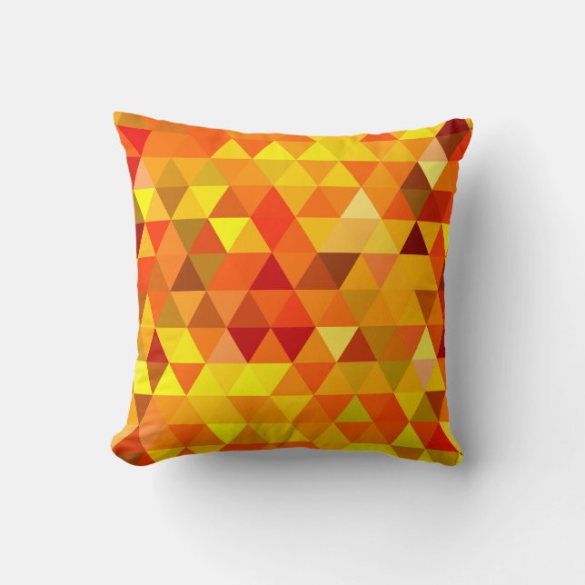 Pretty Triangle pattern I + your ideas Throw Pillow (Front)