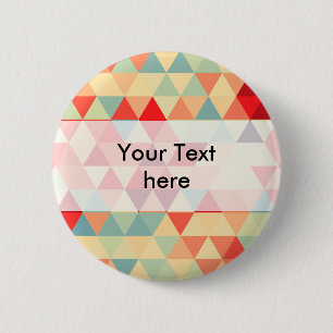 Pretty Triangle pattern II + your ideas 2 Inch Round Button