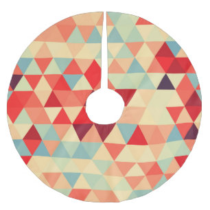 Pretty Triangle pattern II + your ideas Brushed Polyester Tree Skirt