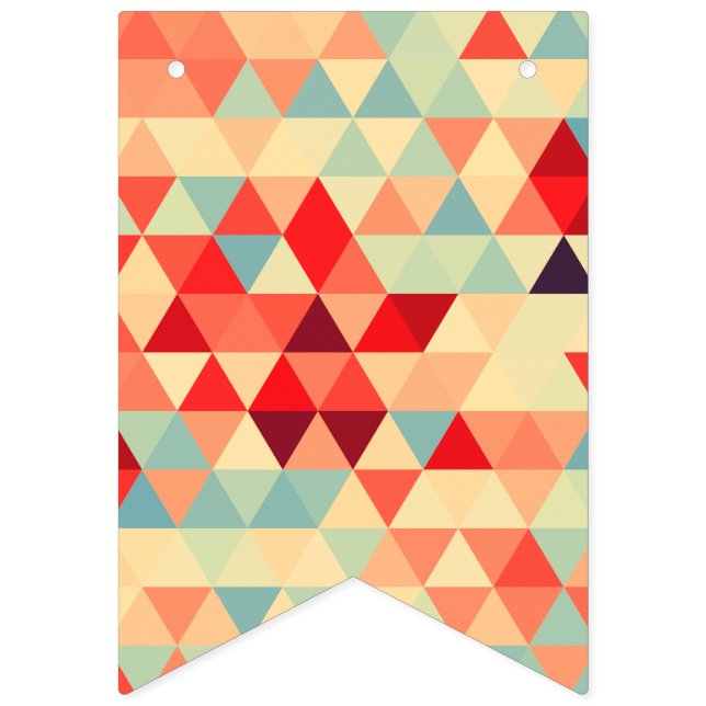 Pretty Triangle pattern II + your ideas Bunting Flags (First Flag)