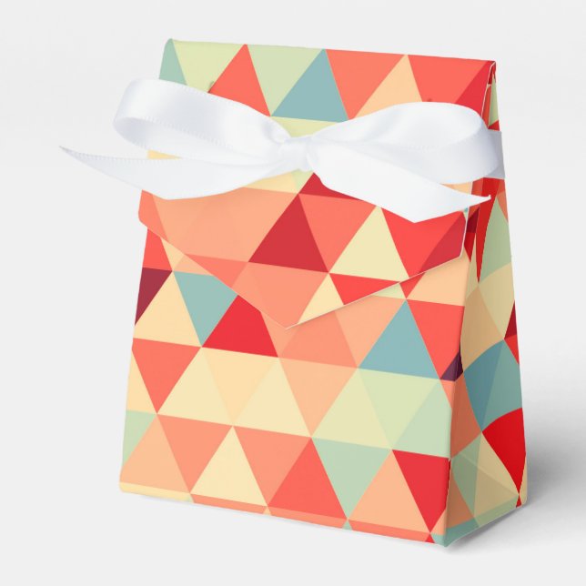 Pretty Triangle pattern II + your ideas Favor Box (Front Side)