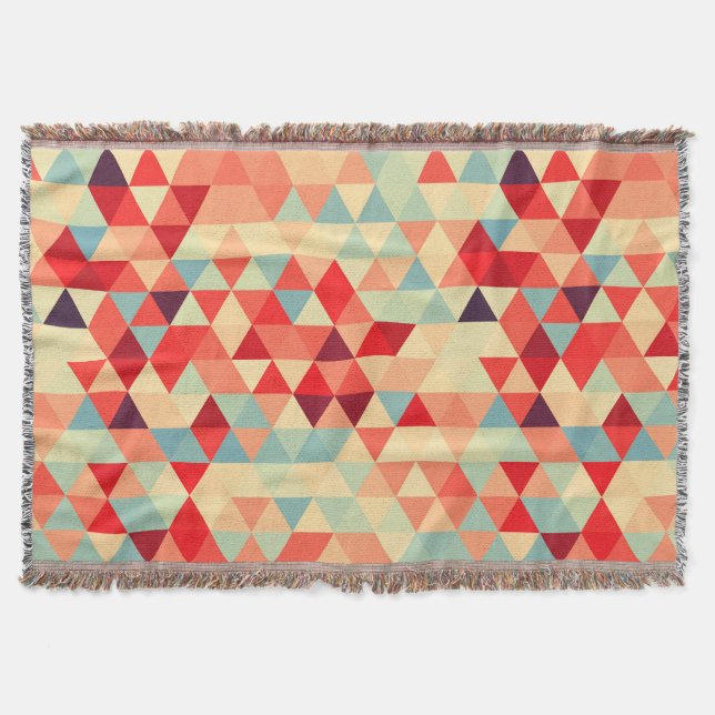 Pretty Triangle pattern II + your ideas Throw Blanket (Front)
