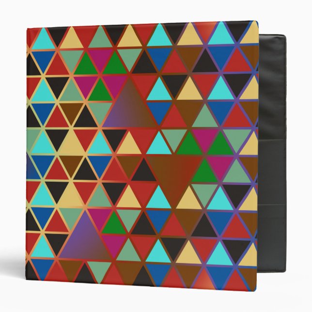 Pretty Triangle pattern III + your ideas Binder (Front/Inside)