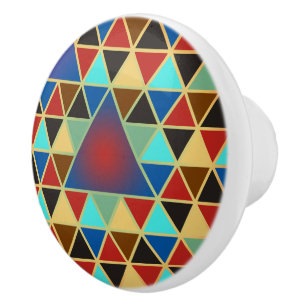 Pretty Triangle pattern III + your ideas Ceramic Knob
