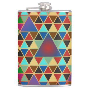 Pretty Triangle pattern III + your ideas Hip Flask