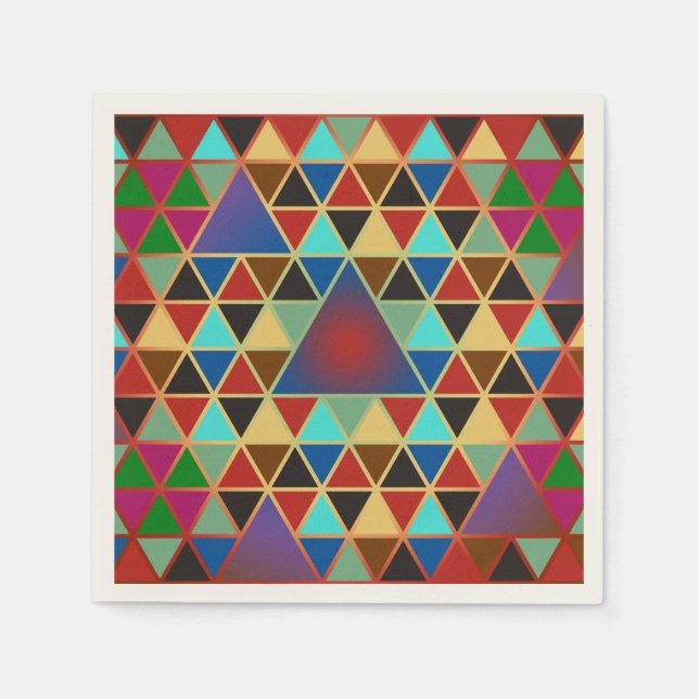 Pretty Triangle pattern III + your ideas Napkin (Front)