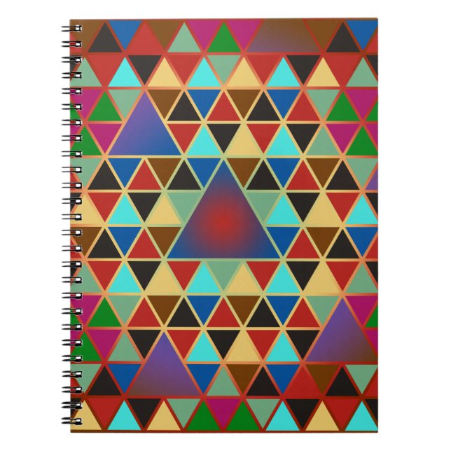 Pretty Triangle pattern III + your ideas Notebook (Front)