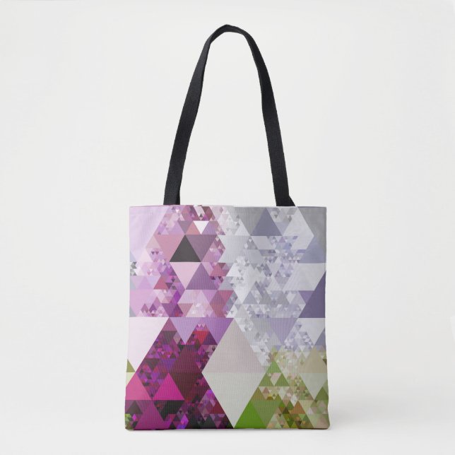 Pretty Triangle pattern IV + your ideas Tote Bag (Front)