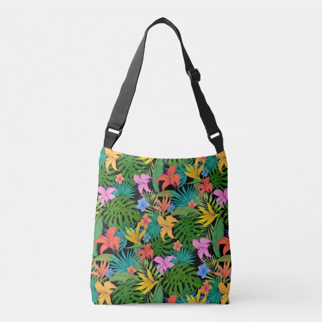 Pretty Tropical Floral All Over Bag (Front)