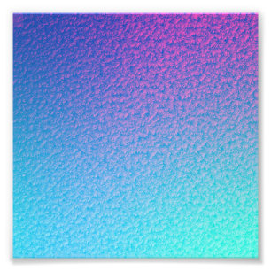 PRETTY TURQUOISE  BLUE GRADIENT MODERN  PHOTO PRINT