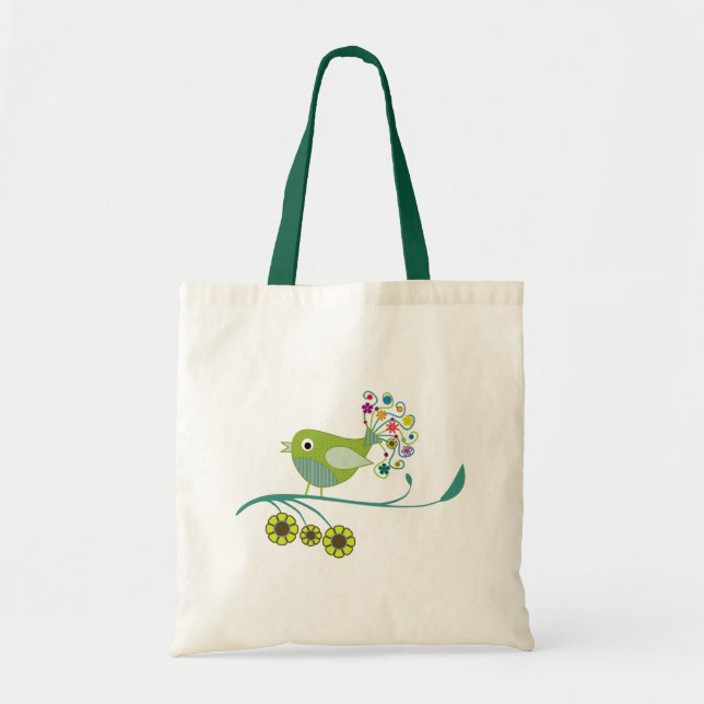 Pretty Tweet Whimsical Bird Bag (Front)