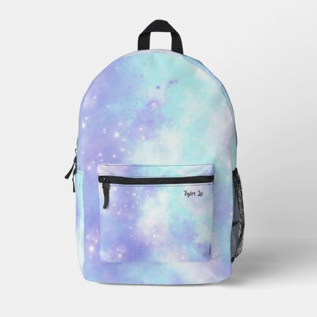 Pretty Tye Dye Monogram  Printed Backpack (Front)