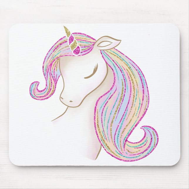 Pretty Unicorn Mouse Pad (Front)