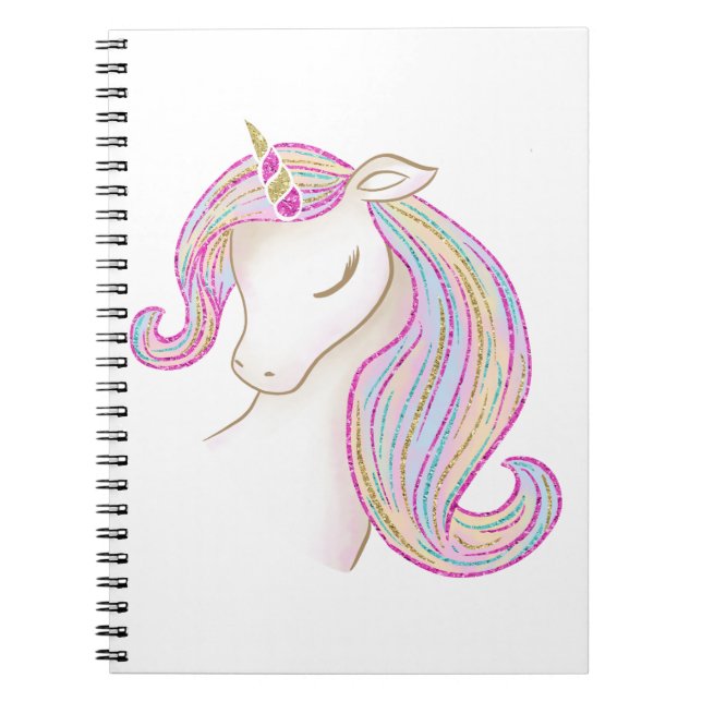 Pretty Unicorn Notebook (Front)