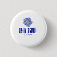 Pretty Unstable: Blue Floral Statement Tee