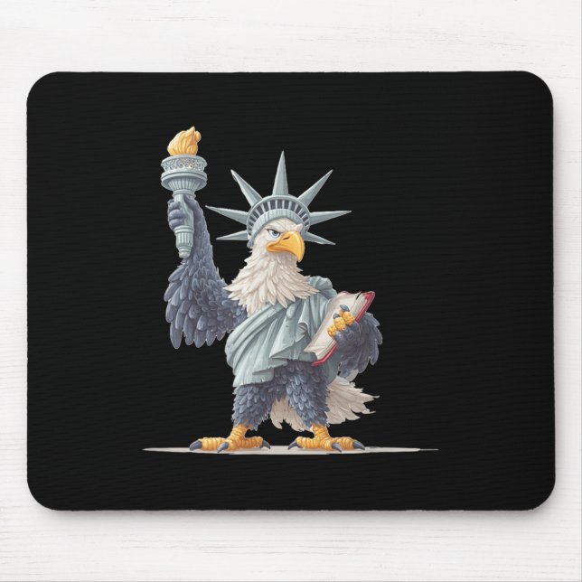 Pretty Usa Statue Costume For Patriotic Clothes Lo Mouse Pad (Front)