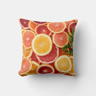 Pretty Vegetables Throw Pillow