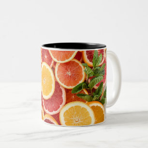 Pretty Vegetables Two-Tone Coffee Mug