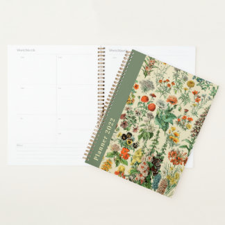 Pretty Vintage Botanical Flowers Diary 2022 Dated Planner