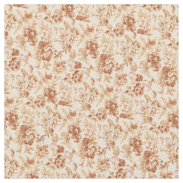 Pretty Vintage Floral Fabric (Close Up)