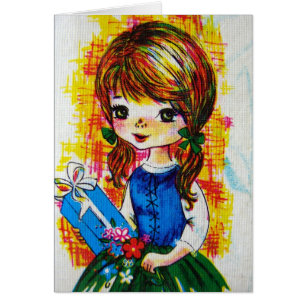 Pretty Vintage Girl All Occasions
