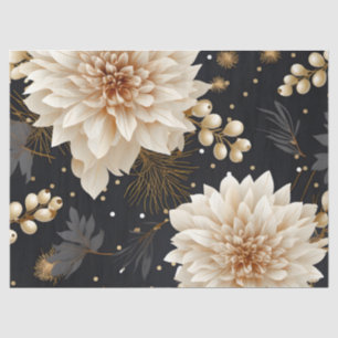 Pretty Vintage Inspired Bright Pastel Dahlia Tissue Paper