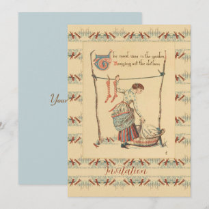 Pretty Vintage Lady Invitation