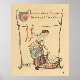 pretty vintage lady poster