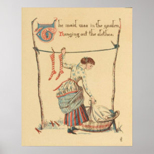 Pretty Vintage Lady Poster