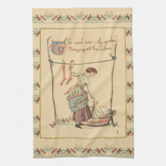 Pretty Vintage Lady Towel