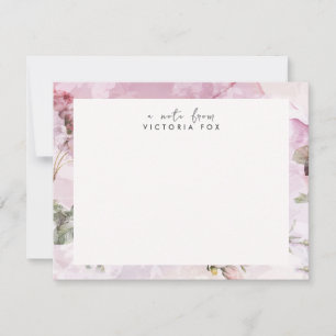 Pretty Vintage Roses Personalized Stationery Card