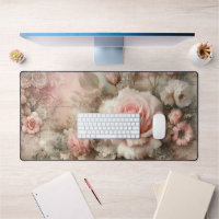 Pretty Vintage Shabby Chic Pastel Pink Rose