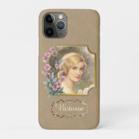 Pretty Vintage Woman Portrait Personalized