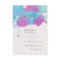Pretty Watercolor Blue Purple Wedding RSVP